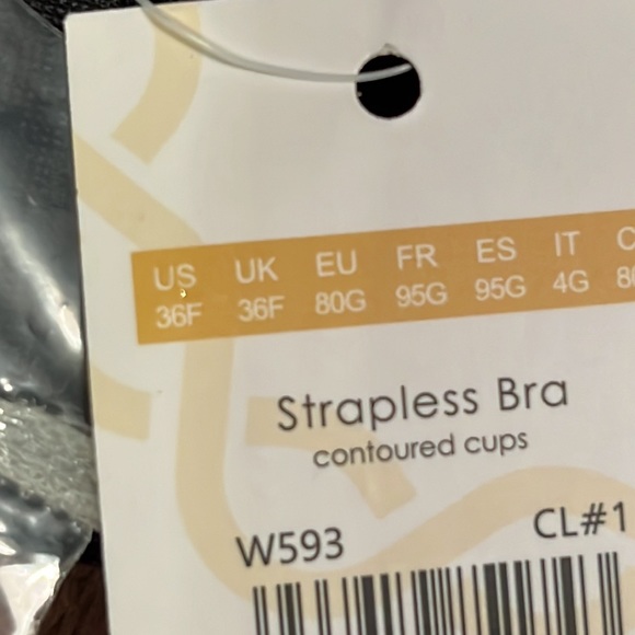Women’s strapless bra, contoured cups - Picture 4 of 6
